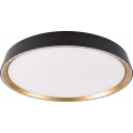 Dimmbare LED-Deckenleuchte ILVI LED/45W/230V 2700-6500K Ø 50 cm schwarz/beige + Fernbedienung