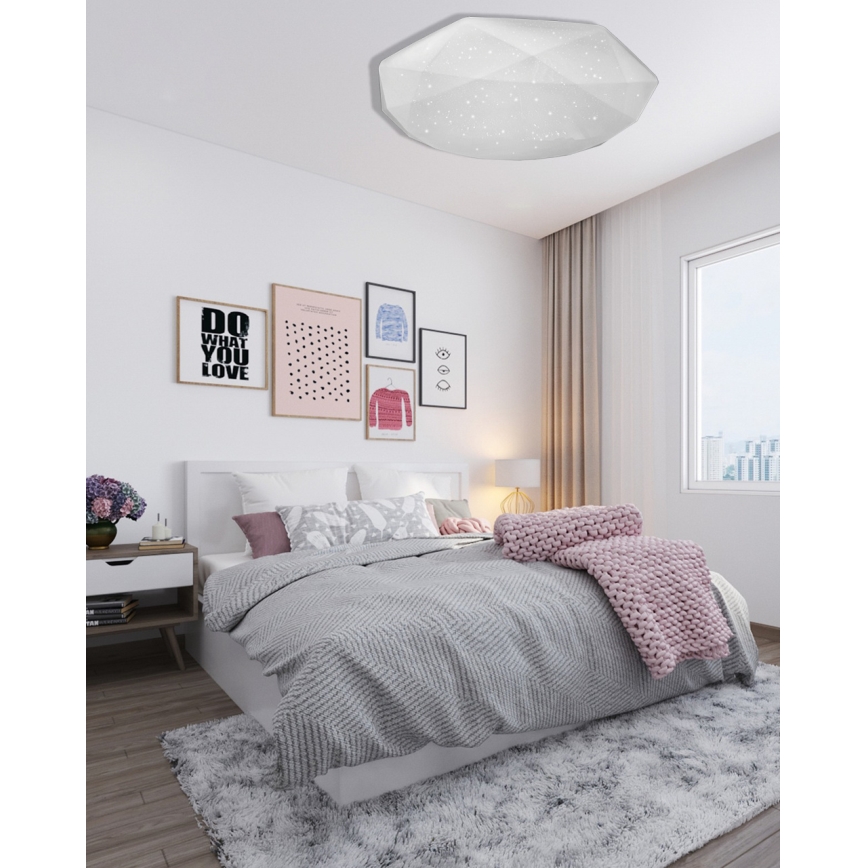 Dimmbare LED-Deckenleuchte INDUS LED/60W/230V 2700-6500K d 58 cm + Fernbedienung