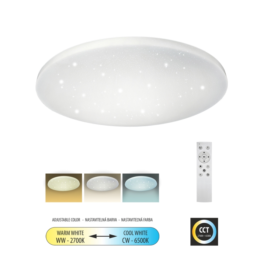Dimmbare LED-Deckenleuchte IPOLY LED/60W/230V 2700-6500K d 58 cm + Fernbedienung