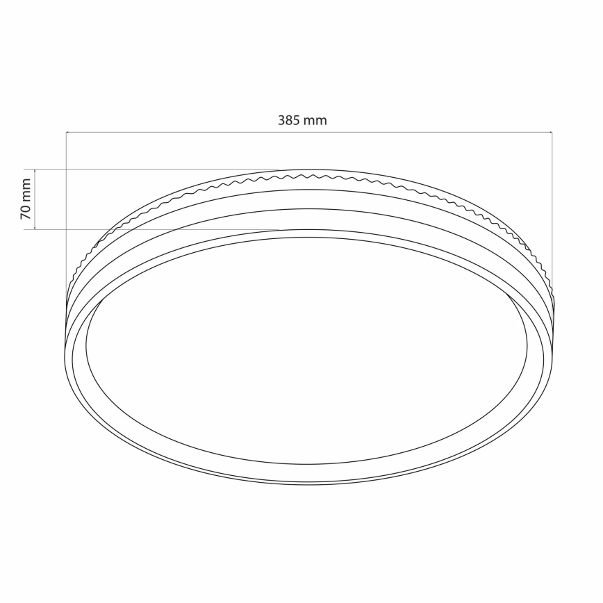 Dimmbare LED-Deckenleuchte für Badezimmer JADWIGA LED/42W/230V d 38,5 cm 3000-6000K IP44 + Fernbedienung
