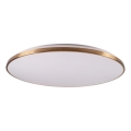 Dimmbare LED-Deckenleuchte KERN LED/100W/230V 3000/4000/6000K Ø 100 cm gold + Fernbedienung