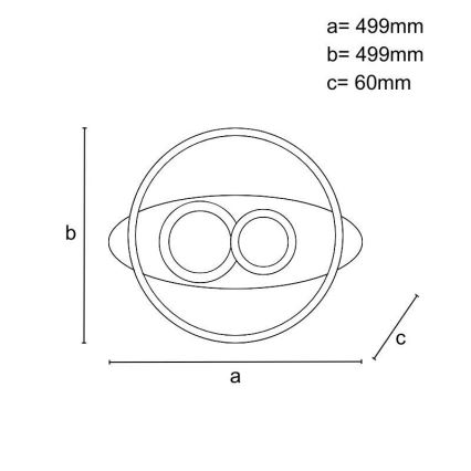 Dimmbare LED-Deckenleuchte LED/105W/230V 3000-6500K + Fernbedienung