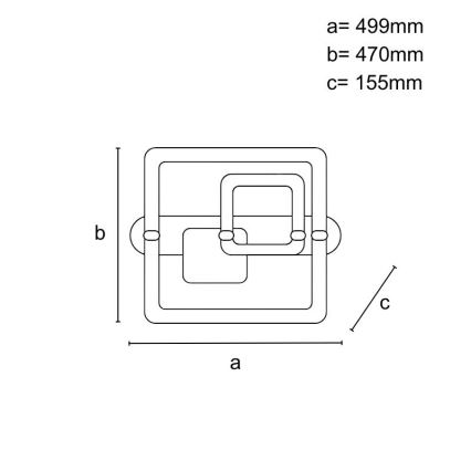 Dimmbare LED-Deckenleuchte LED/140W/230V 3000-6500K + Fernbedienung