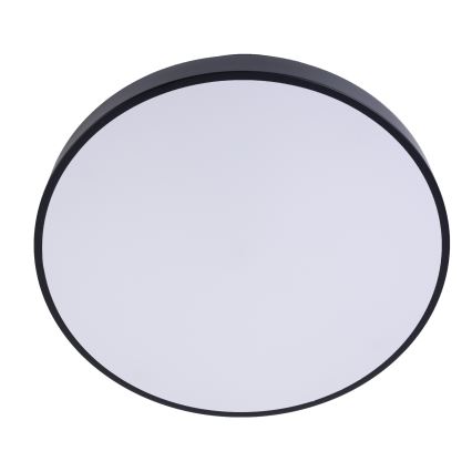 Dimmbare LED-Deckenleuchte LED/30W/230V 3000-6500K d 30 cm schwarz + Fernbedienung