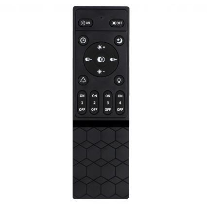 Dimmbare LED-Deckenleuchte LED/30W/230V 3000–6500K schwarz Wi‑Fi Tuya + Fernbedienung