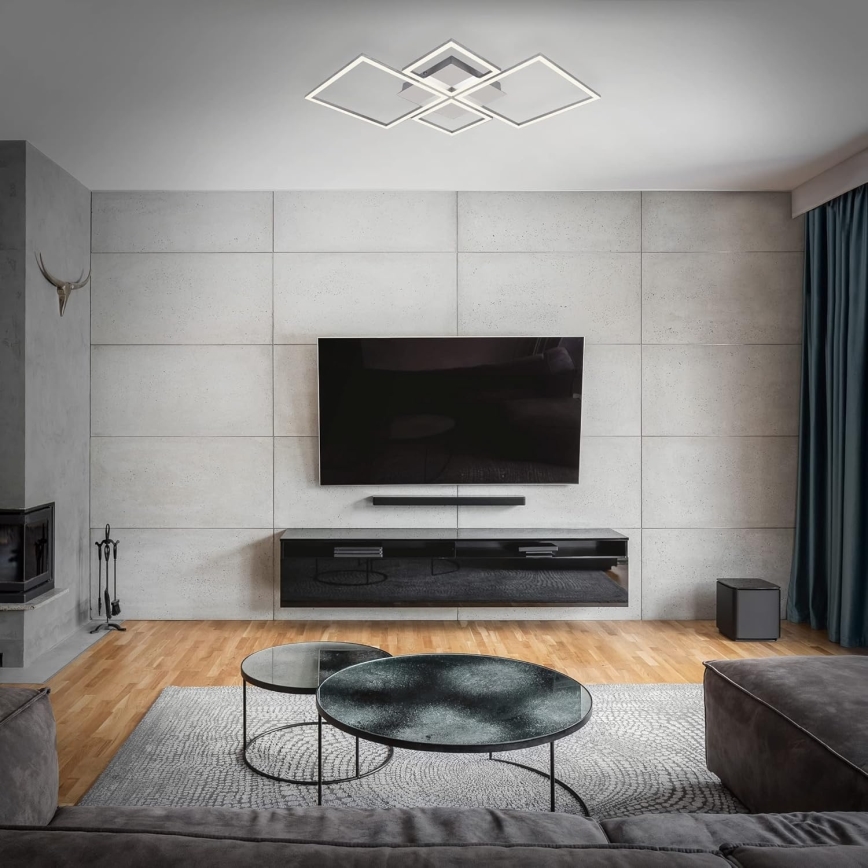 Dimmbare LED-Deckenleuchte LED/42W/230V 3000K matt-chrom