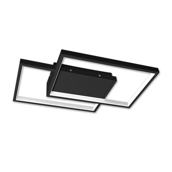 Dimmbare LED-Deckenleuchte LED/45W/230V 3000-6500K schwarz + Fernbedienung