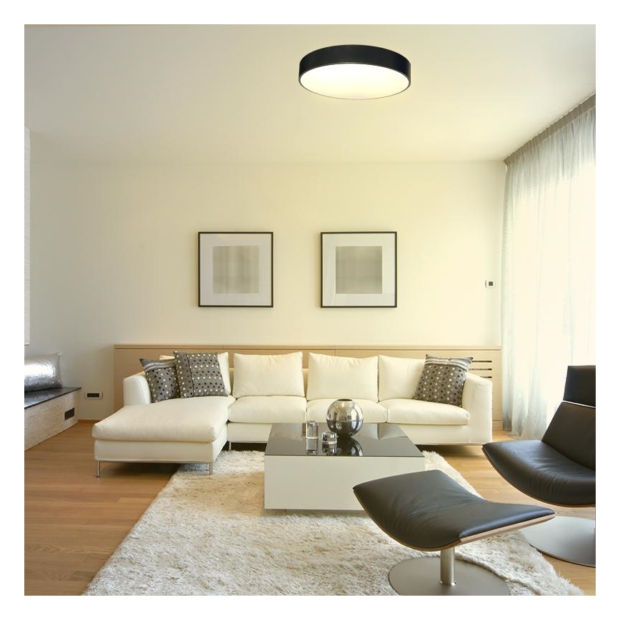 Dimmbare LED-Deckenleuchte LED/50W/230V 3000-6500K schwarz + Fernbedienung