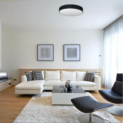 Dimmbare LED-Deckenleuchte LED/50W/230V 3000-6500K schwarz + Fernbedienung