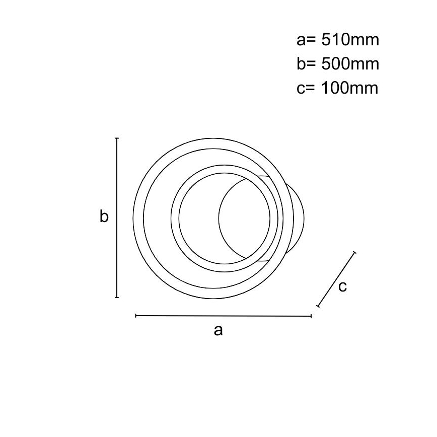 Dimmbare LED-Deckenleuchte LED/55W/230V 3000-6500K + Fernbedienung