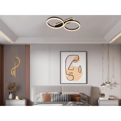 Dimmbare LED-Deckenleuchte LED/60W/230V 3000-6500K + Fernbedienung