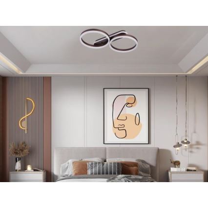 Dimmbare LED-Deckenleuchte LED/60W/230V 3000-6500K + Fernbedienung