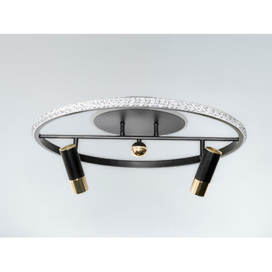 Dimmbare LED-Deckenleuchte LED/60W/230V 3000-6500K schwarz + Fernbedienung