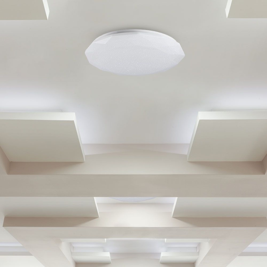 LED-dimmbare Deckenleuchte LED/60W/230V 3000K/4000K/6500K Durchmesser 50 cm + Fernbedienung