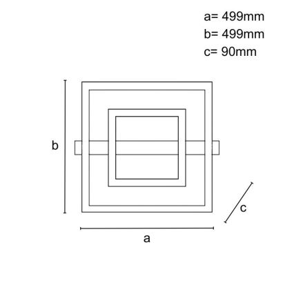 Dimmbare LED-Deckenleuchte LED/70W/230V 3000-6500K + Fernbedienung