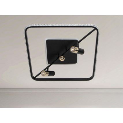 Dimmbare LED-Deckenleuchte LED/70W/230V 3000-6500K schwarz + Fernbedienung