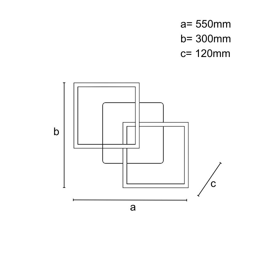 Dimmbare LED-Deckenleuchte LED/80W/230V 3000-6500K + Fernbedienung