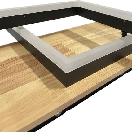 Dimmbare LED-Deckenleuchte LED/85W/230V 3000-6500K Eiche + Fernbedienung