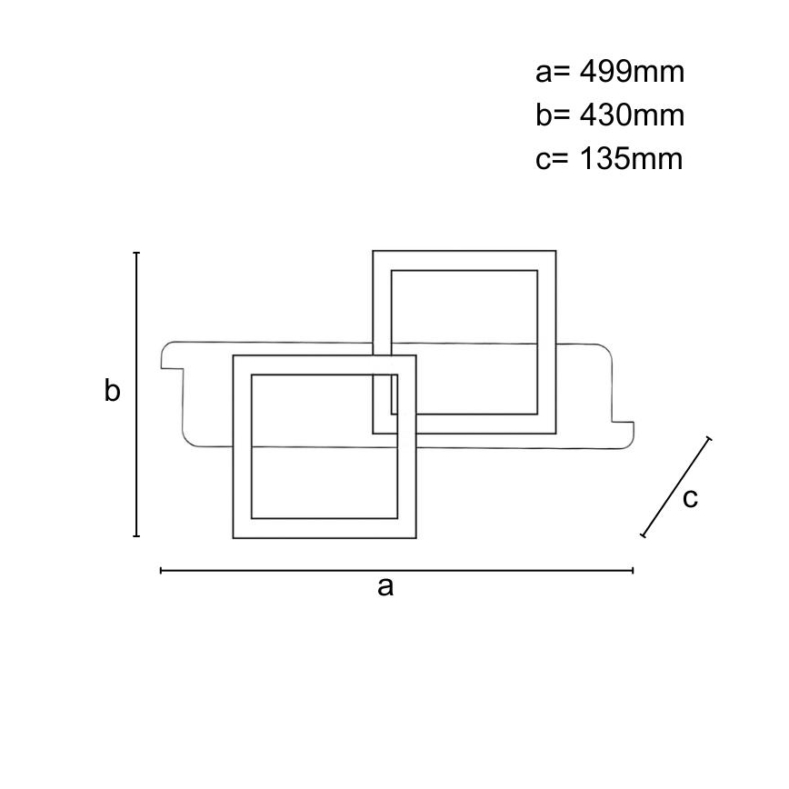 Dimmbare LED-Deckenleuchte LED/85W/230V 3000-6500K Eiche + Fernbedienung