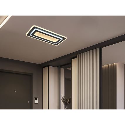 Dimmbare LED-Deckenleuchte LED/85W/230V 3000-6500K schwarz + Fernbedienung