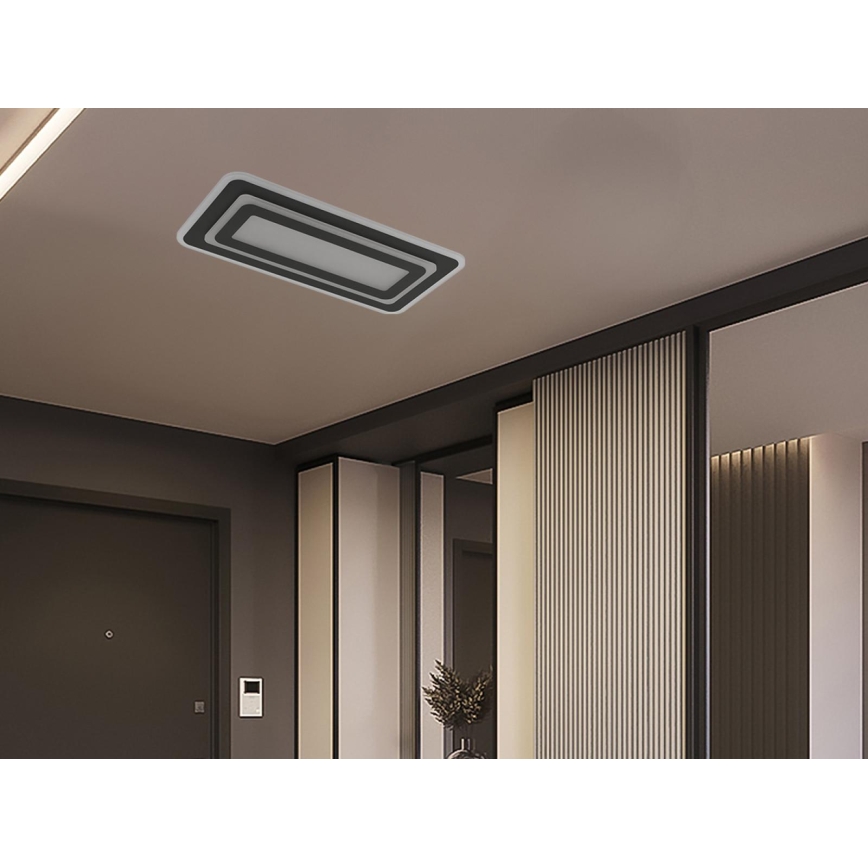 Dimmbare LED-Deckenleuchte LED/85W/230V 3000-6500K schwarz + Fernbedienung
