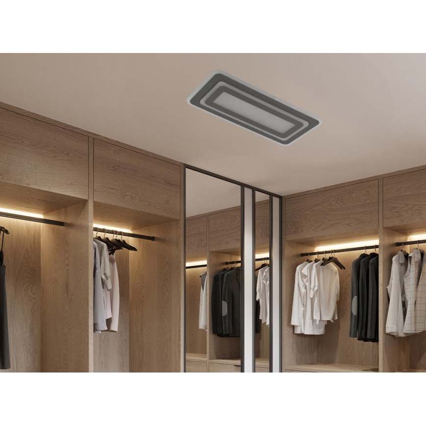 Dimmbare LED-Deckenleuchte LED/85W/230V 3000-6500K grau + Fernbedienung
