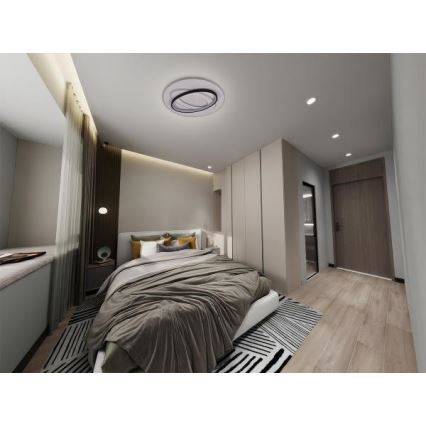 Dimmbare LED-Deckenleuchte LED/90W/230V 3000-6500K + Fernbedienung