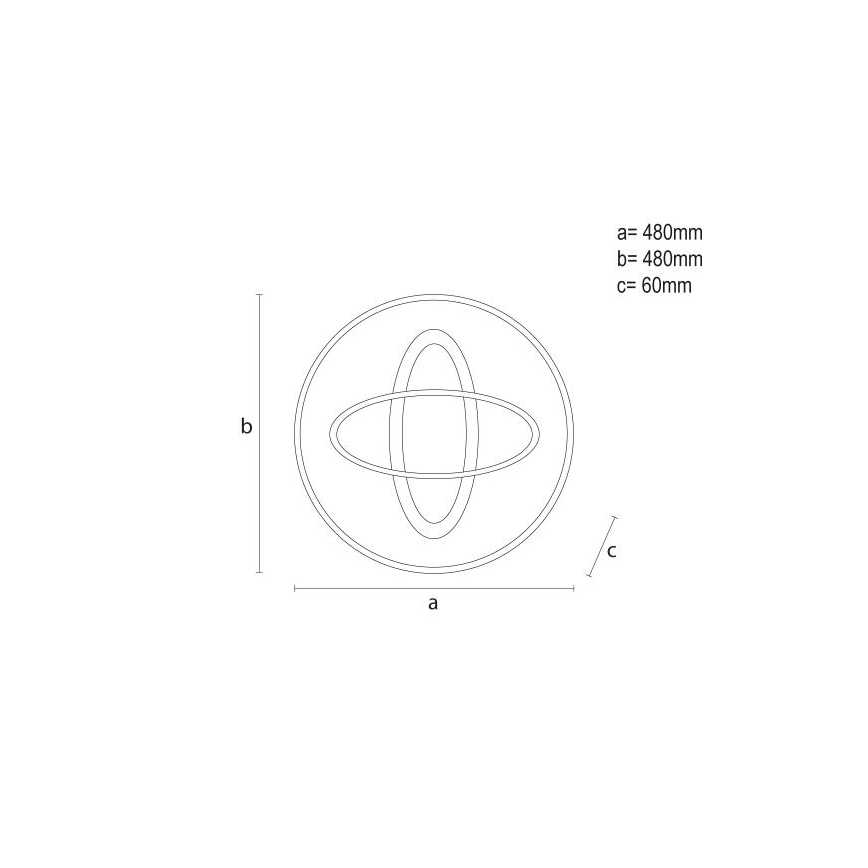 Dimmbare LED-Deckenleuchte LED/90W/230V 3000-6500K + Fernbedienung