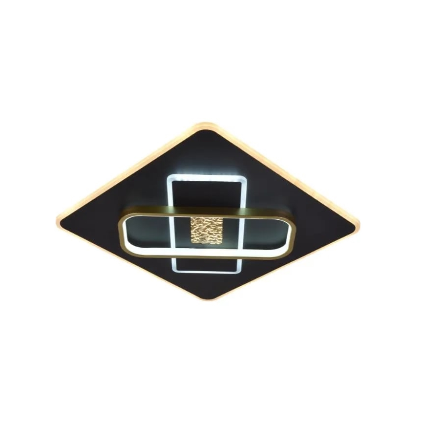 Dimmbare LED-Deckenleuchte LED/90W/230V 3000-6500K schwarz + Fernbedienung