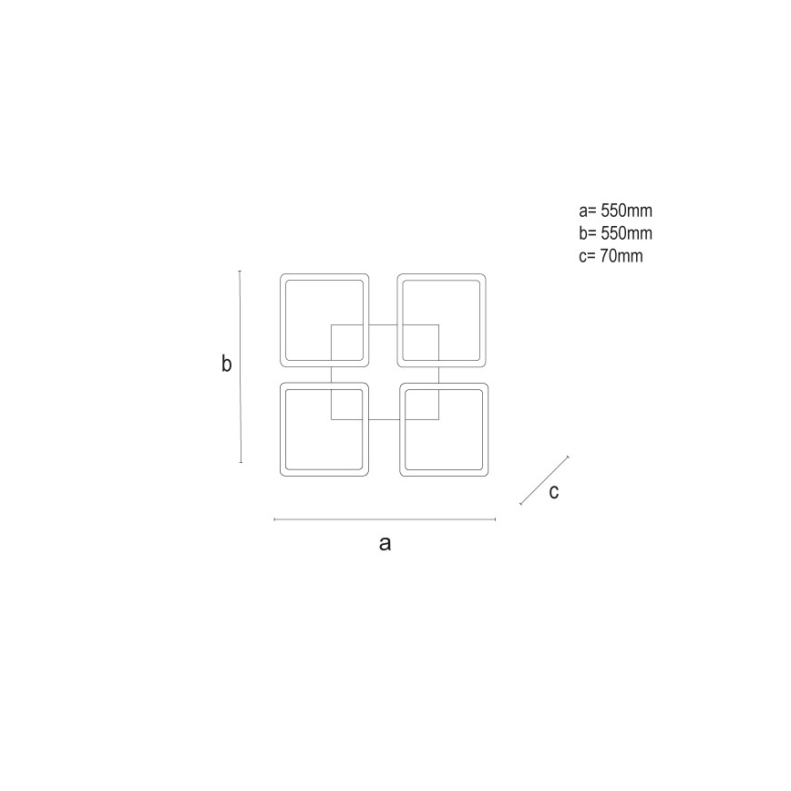Dimmbare LED Deckenleuchte LED/95W/230V 3000-6500K + Fernbedienung
