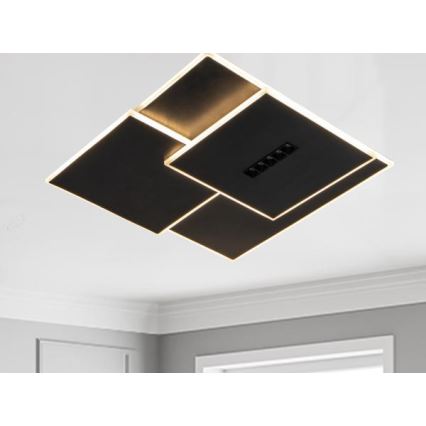 Dimmbare LED-Deckenleuchte LED/95W/230V 3000-6500K schwarz + Fernbedienung