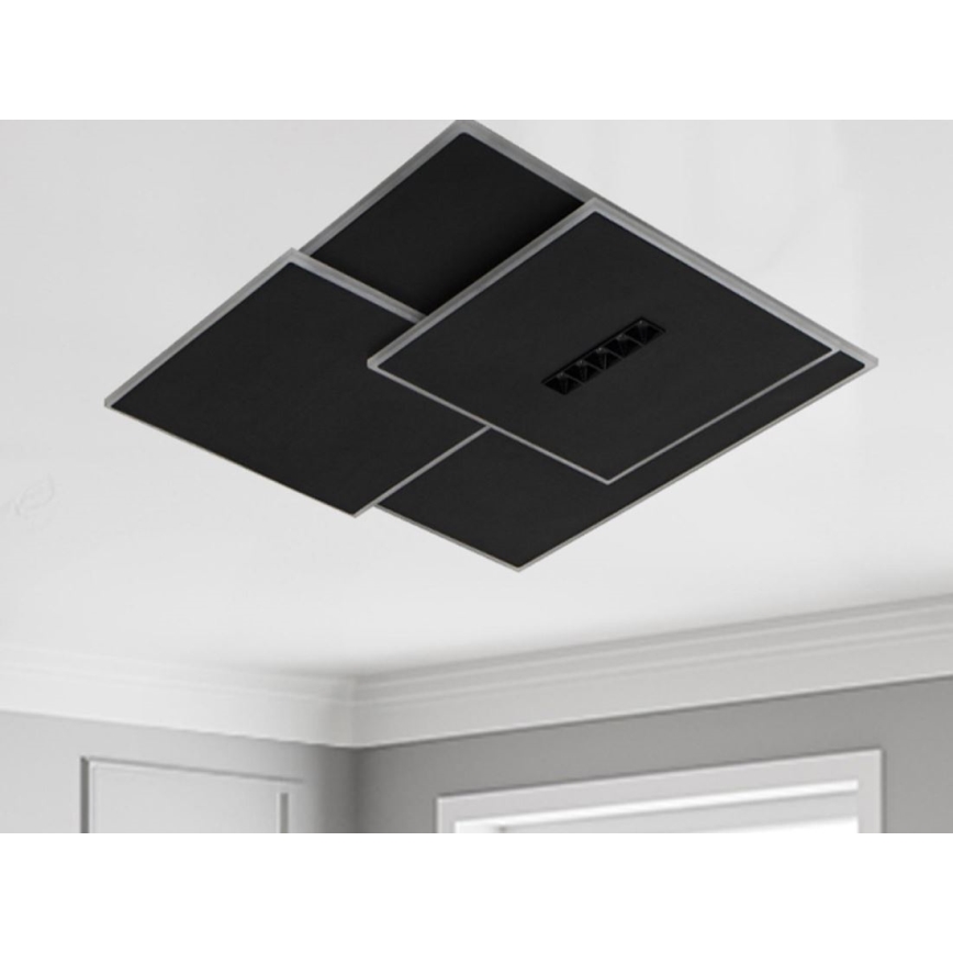 Dimmbare LED-Deckenleuchte LED/95W/230V 3000-6500K schwarz + Fernbedienung