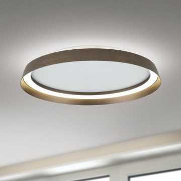Dimmbare LED-Deckenleuchte MANTA LED/38W/230V 2700/3000/4000K d 45 cm braun