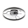Dimmbare LED-Deckenleuchte mit Ventilator APOLLO LED/38W/230V schwarz + Fernbedienung