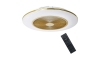 Dimmbare LED-Deckenleuchte mit Ventilator ARIA LED/38W/230V 3000-6000K gold + Fernbedienung