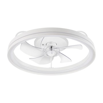 Dimmbare LED-Deckenleuchte mit Ventilator FARGO LED/37W/230V weiß + Fernbedienung
