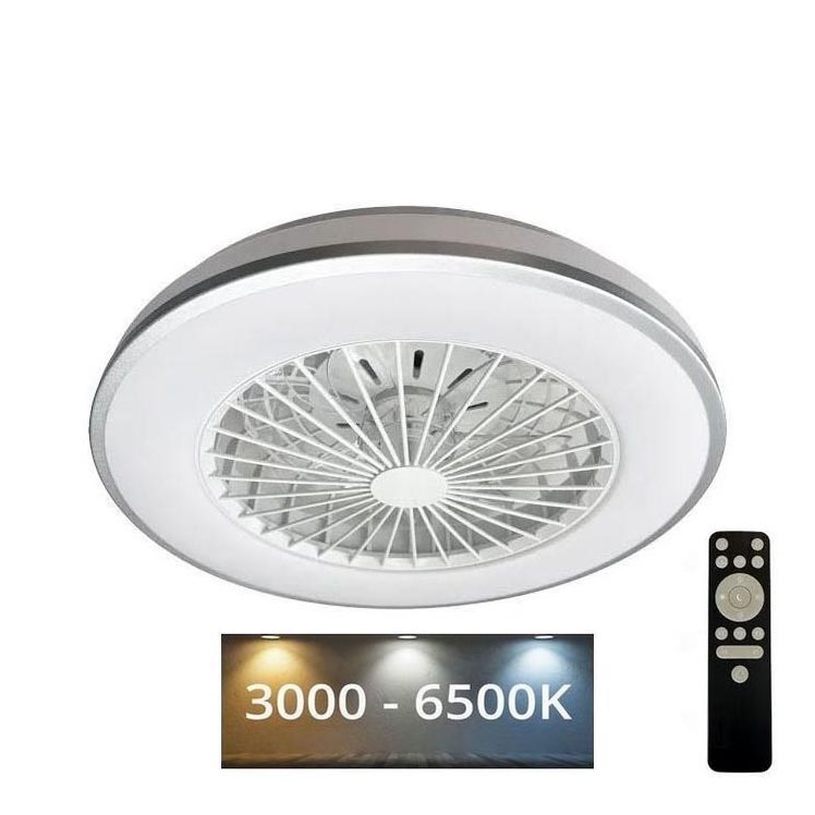 Dimmbare LED-Deckenleuchte mit Ventilator OPAL LED/48W/230V 3000-6500K + Fernbedienung