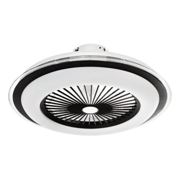Dimmbare LED-Deckenleuchte mit Ventilator ZEPHYR LED/48W/230V 3000-6000K schwarz + Fernbedienung