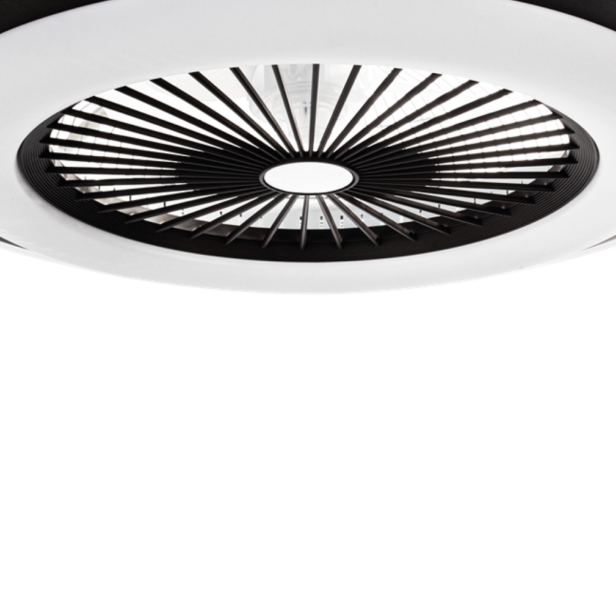 Dimmbare LED-Deckenleuchte mit Ventilator ZONDA LED/48W/230V 3000-6000K schwarz + Fernbedienung