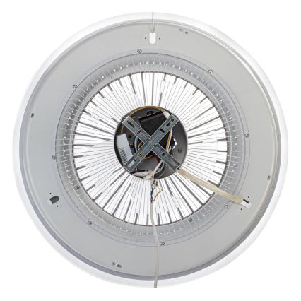 Dimmbare LED-Deckenleuchte mit Ventilator ZONDA LED/48W/230V 3000-6000K schwarz + Fernbedienung