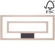 Dimmbare LED-Deckenleuchte RAMME 2xLED/28,5W/230V Eiche – FSC-zertifiziert