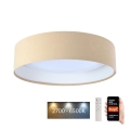 Dimmbare LED-Deckenleuchte SMART GALAXY LED/24W/230V d. 45 cm 2700-6500K Wi-Fi Tuya beige/weiß + Fernbedienung