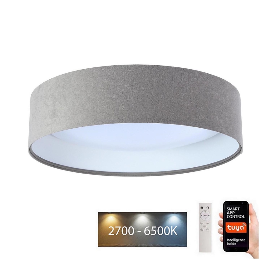 Dimmbare LED-Deckenleuchte SMART GALAXY LED/24W/230V d. 45 cm 2700-6500K Wi-Fi Tuya grau/weiß + Fernbedienung