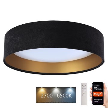 Dimmbare LED-Deckenleuchte SMART GALAXY LED/36W/230V d. 55 cm 2700-6500K Wi-Fi Tuya schwarz/golden + Fernbedienung