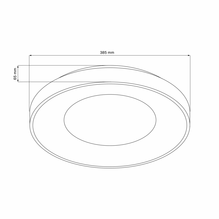 Dimmbare LED-Deckenleuchte für Badezimmer WITOLD LED/48W/230V d 38,5 cm 3000-6000K IP44 +Dálkové Steuerung