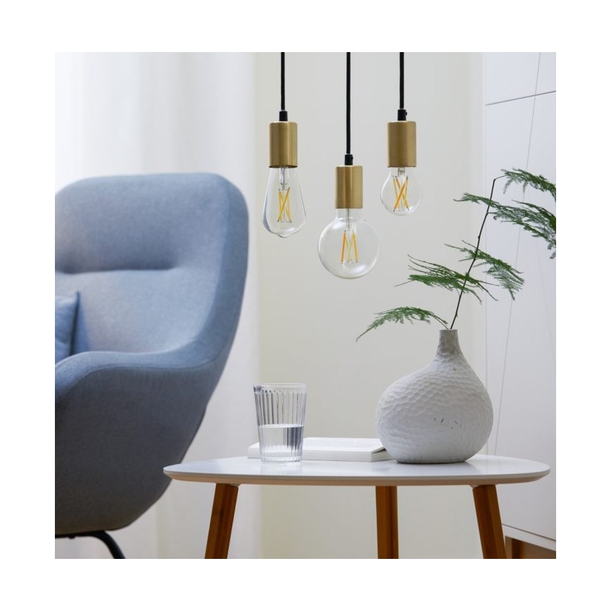 Dimmbare LED Glühbirne FILAMENT A60 E27/6,7W/230V 2700-6500K CRI 90 Wi-Fi - WiZ