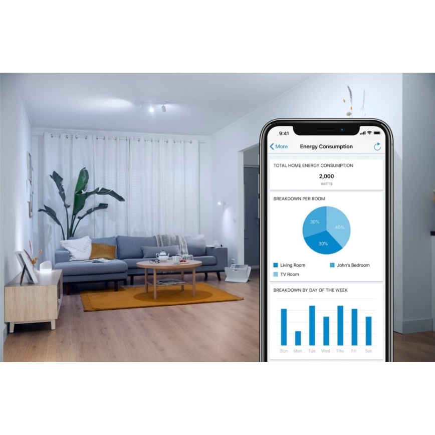 Dimmbare LED Glühbirne FILAMENT A60 E27/6,7W/230V 2700-6500K CRI 90 Wi-Fi - WiZ