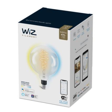 Dimmbare LED Glühbirne FILAMENT G200 E27/6,5W/230V 2700-6500K CRI 90 Wi-Fi - WiZ