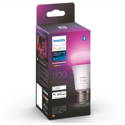 Dimmbare LED-Glühbirne Philips Hue Weiß und Farbe Ambiance A60 E27/9W/230V 2000-6500K