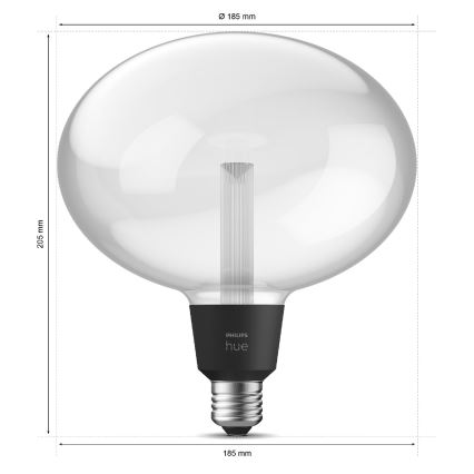 Dimmbare LED-Glühbirne Philips Hue Weiß und Farben-Ambiente E27/6,5W/230V 2000-6500K